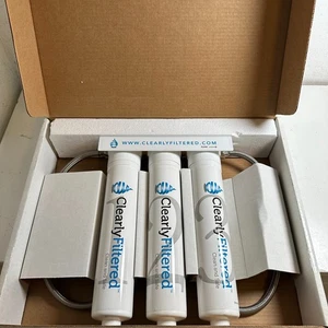 NEU! Klar gefiltertes 3-stufiges Wasserfiltersystem unter der Spüle schlankes Design EPA - Bild 1 von 8