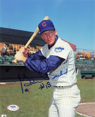 Foto autógrafa firmada por Glenn Beckert Chicago Cubs 8 x 10 ADN PSA *30 Foto 1 de 2
