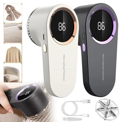 Suéter elétrico removedor de penugem pílula de fiapos tecido recarregável barbeador fuzz - Imagem 1 de 4