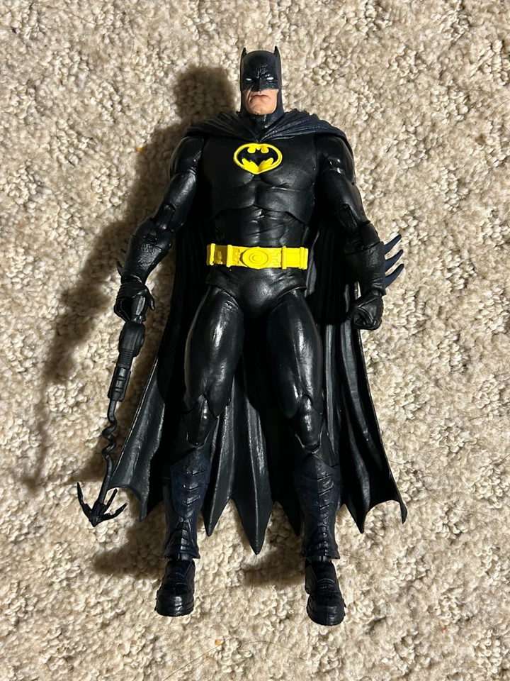 MCFARLANE DC MULTIVERSE JLA BATMAN TRAJE NEGRO FIGURA 7", sin plástico hombre pieza BAF Foto 1 de 1