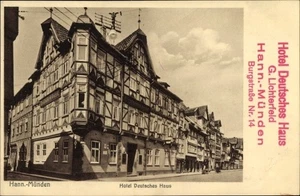 Ak Hann. Münden in Niedersachsen, Hotel Deutsches Haus, G. Lichterfeld - 4129429 - Picture 1 of 2