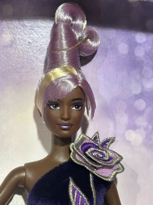 Barbie ~ African-American ~ Bob Mackie ~ Goddess Face ~ Sterling Silver Rose 🟣 - Image 1 of 4