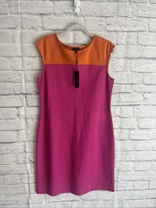 Talbots Women’s NWT Color block Stretch Sleeveless Career Casual Dress Size 12   - Picture 1 of 8