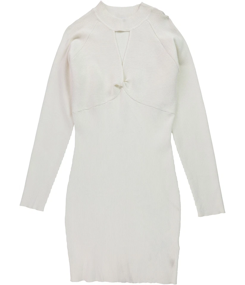 Mini vestido suéter GUESS para mujer, blanco paloma, XL Foto 1 de 4