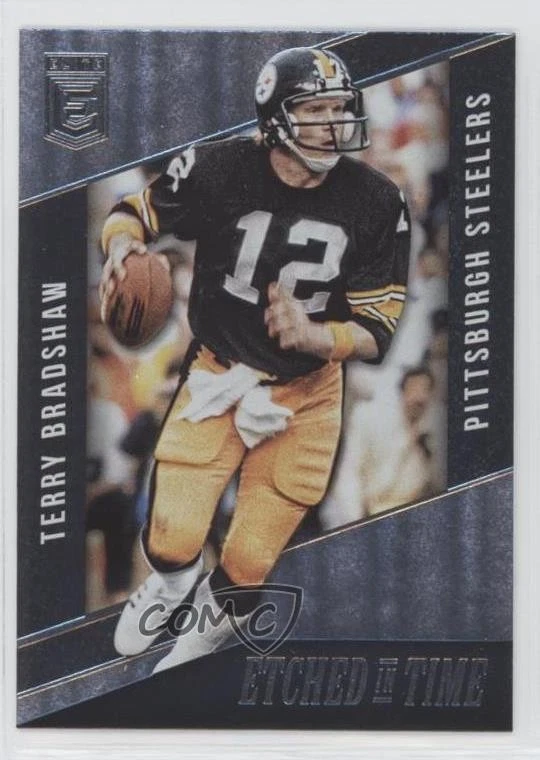 2016 Donruss Elite Etched in Time Green Terry Bradshaw #ET-TE HOF - Image 1 of 2