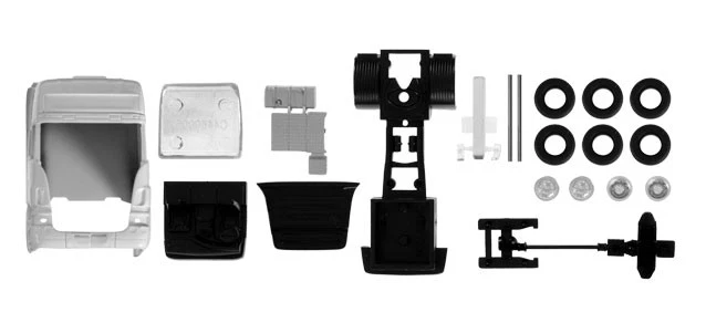 Herpa 084413 - 1/120 Scania R TL Trattore, Bianco Contenuto: 2 Pezzi Nuovo - Immagine 1 di 1