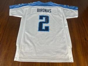 Camiseta deportiva autografiada por Rob Bironas Tennessee Titans Reebok NFL talla juvenil XL - Imagen 1 de 14