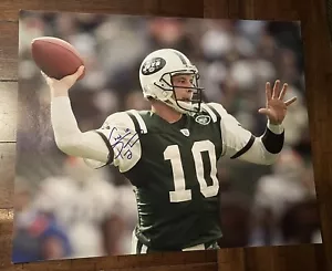 Chad Pennington FIRMADO Autografiado 16x20 NY Jets QB Prueba K9 Certificado de Autenticidad - Imagen 1 de 2