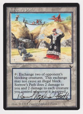 Signed Sorrow's Path NM The Dark Artist Randy Asplund-Faith MTG Reserved List! - Image 1 of 2