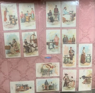 Singer Manufacturing Co. Sewing Trade Card  Costumes of All Nations 1892 Lot 15 - Image 1 of 4