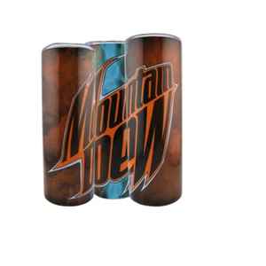 Simply Everyday Products – 20oz Insulated Tumbler, Orange with Mountain Dew Logo - Picture 1 of 5