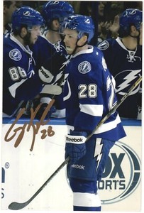 Cody Kunyk Autographed 4x6 Color Photo Tampa Bay Lightning #28 B