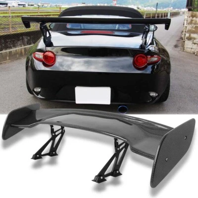 57" Carbon Fiber Rear Trunk Spoiler Wing Lip Racing GT-Style For Mazda RX-7 RX-8 - Image 1 of 4