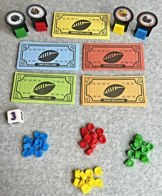 NFL-Opoly Junior Juego Dados Die Piezas Movers Dinero Piezas de repuesto Foto 1 de 4