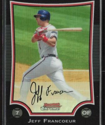 2009 Bowman 79 Jeff Francoeur Atlanta Braves Baseball Card - Image 1 of 2