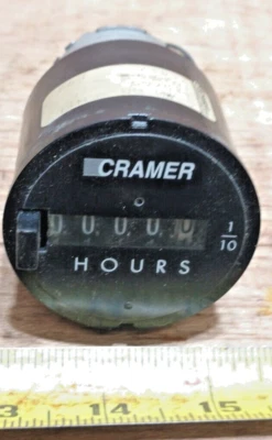 Cramer 636W ELAPSED TIME INDICATOR HOUR METER TO 1/10TH - Image 1 of 4