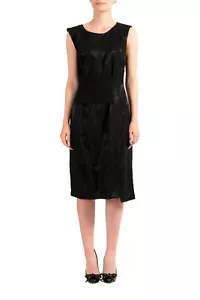 Maison Margiela Women's Black Sleeveless Shift Dress US M IT 42 - Picture 1 of 5