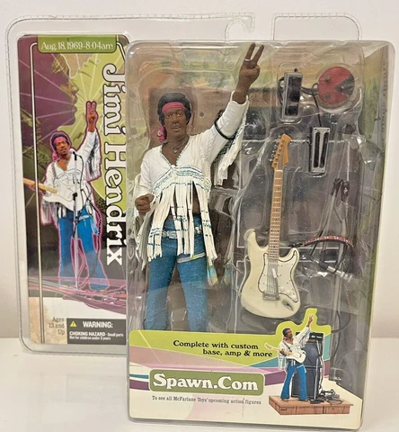 McFarlane Toys Jimi Hendrix Aug. 18, 1969-8:04 am Figure NIB Cover