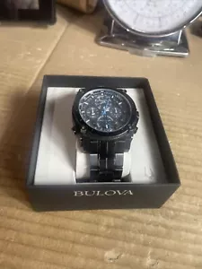 Gent's Bulova Precisionist 98B229 Chronograph Watch Ordinal Box - Picture 1 of 22