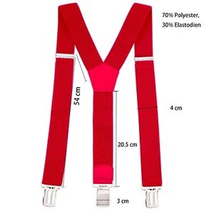Einstellbar und Elastisch Arbeitshose Hosenträger, mit Starken Metall Clip - Bild 1 von 26