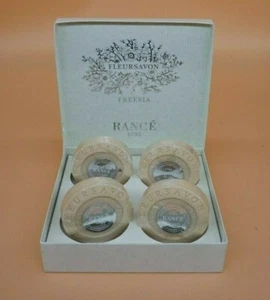 Rance 1795 Fleursavon Freesia ~ 4 Single Bar Soap x 3.5 oz ea, ~ NEW Sealed - Picture 1 of 6