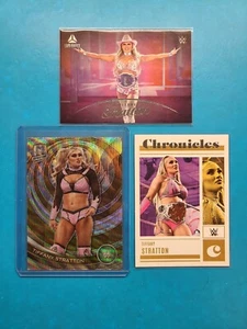 (3) 2023 WWE Chronicles Tiffany Stratton Spectra Silver Wave, Luminance & Base - Picture 1 of 10