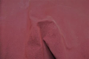 Pig Burgundy Red Beautiful Thin Soft Suede Split Leather 1.5 oz. 0.6 mm raaa - Picture 1 of 12