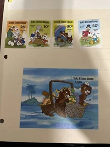 Estampilla de Islas Turcas y Caicos, Scott 480 MNH y conjunto de 4 estampillas - ENVÍO GRATUITO - Imagen 1 de 4