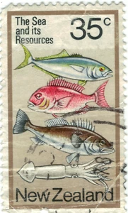 Timbre Nouvelle-Zélande 1988 MNH 🐠 Poisson rare, faune marine, collection 📮 - Photo 1/1