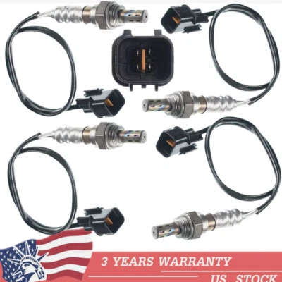 Sensor de oxígeno aguas arriba y aguas abajo 4 piezas para Kia Sorento Hyundai Santa Fe 2003-2006 3,5 L Foto 1 de 4