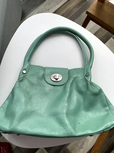 Lulu Guinness Mint Green leather handbag - Picture 1 of 12
