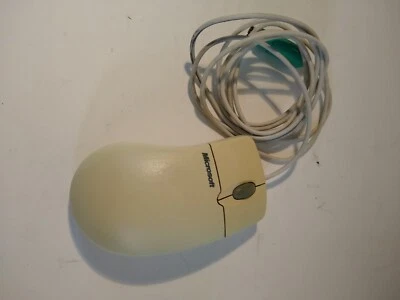 Microsoft IntelliMouse Vintage Ball Mouse 1.2A PS/2 Compatible PN X04-72167 - Image 1 of 3