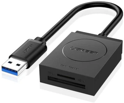 UGREEN USB 3.0 SD TF Kartenleser Adapter 2 Slot Kartenlesegerät SDXC SDHC SD MMC - Bild 1 von 4