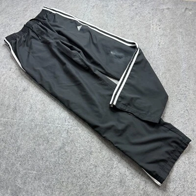 Calça Adidas Windbreaker Track Masculina S Preta Branca 31" Zíper no Tornozelo 446796 * - Imagem 1 de 4
