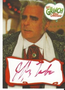 Tarjeta de autógrafo How The Grinch robó la Navidad de Jeffrey Tambor BA3 roja no # - Imagen 1 de 2