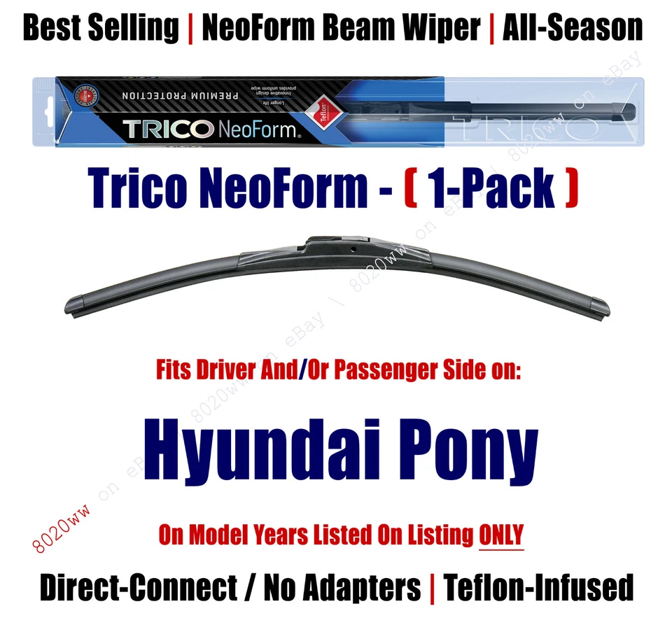 Escobilla limpiaparabrisas Super Premium NeoForm (cantidad 1) para Hyundai Pony 1984-1987 - 16160 Foto 1 de 1