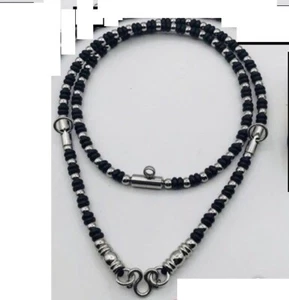26" Necklace Bead Thai Style Black Buddhist Amulet Pendant Hanging 3 Hook - Picture 1 of 1