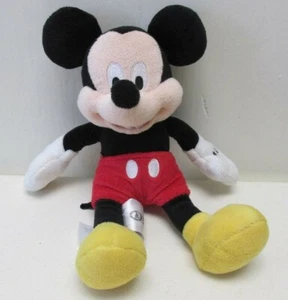 Disney Store Authentic Mickey Mouse Plush 9" Stuffed Animal Toy Red Shorts - Picture 1 of 6