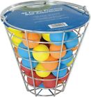 Intech 48 Multi-Color Foam Golf Balls with Metal Range Basket, Multi Color 