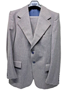 Bonito Traje Yves Saint Laurent 3 Piezas 41R Marrón Tweed Lana 34x29 Pantalones YSL Francia - Imagen 1 de 24