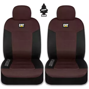 ⭐️⭐️⭐️⭐️⭐️New Caterpillar Car Truck Front Seat Covers Set Black Brown For Toyota - Picture 1 of 8