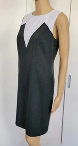 ANN TAYLOR Ladies Grey Sleeveless Lined Pencil Work Dress Size 4 UK M RRP $79.99 - Picture 1 of 8