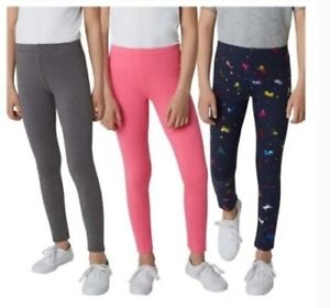 Vigoss Girls' 3-Pack Comfy Leggings Multicolor Size M-10/12