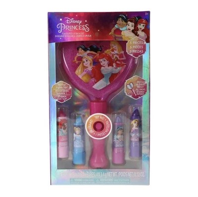 Подарочный набор Disney Princess зеркальный и ароматизированный бальзам для губ с подсветкой - Изображение 1 из 4