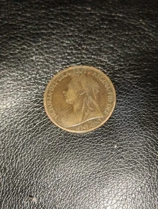 1900 Great Britain One Pence Queen Victoria Coin - Picture 1 of 2