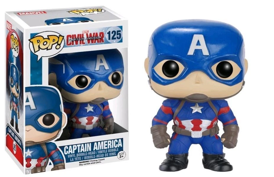 Pop! Vinil Captain America 3 CIVAIL WAR CAPTAIN AMERICA #125 - Imagem 1 de 1