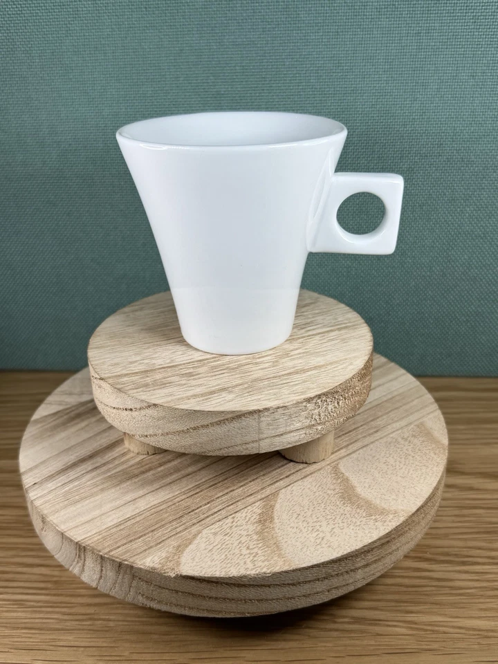 NESCAFÉ DOLCE GUSTO 10 cm Blanco Porcelana Latte Taza Blanco Mango Cuadrado Foto 1 de 4