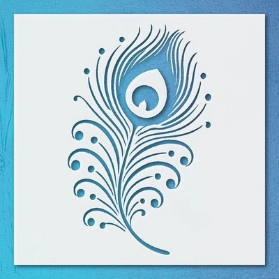 Decorative Silhouette Swirling Lines Wall Art Reusable Stencil - StencilAir - Image 1 of 4