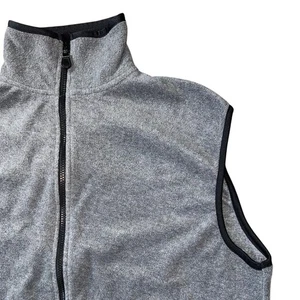 WEATHER PERFECT FULL ZIP SWEATER VEST SIZE L GRAY KNIT LAYER - Picture 1 of 8