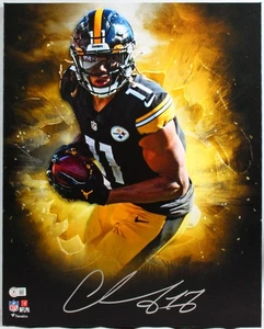 Chase Claypool Autographed Steelers Framed 16x20 Stretched Canvas-Beckett W Holo - Picture 1 of 6